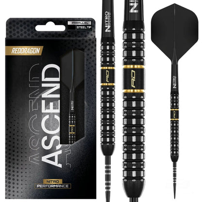 Ascend Parallel Steel Tip Darts | Red Dragon