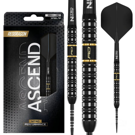 Ascend Parallel Steel Tip Darts | Red Dragon