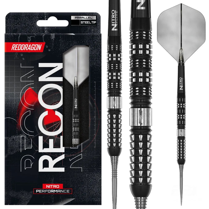 Recon Parallel Steel Tip Darts | Red Dragon