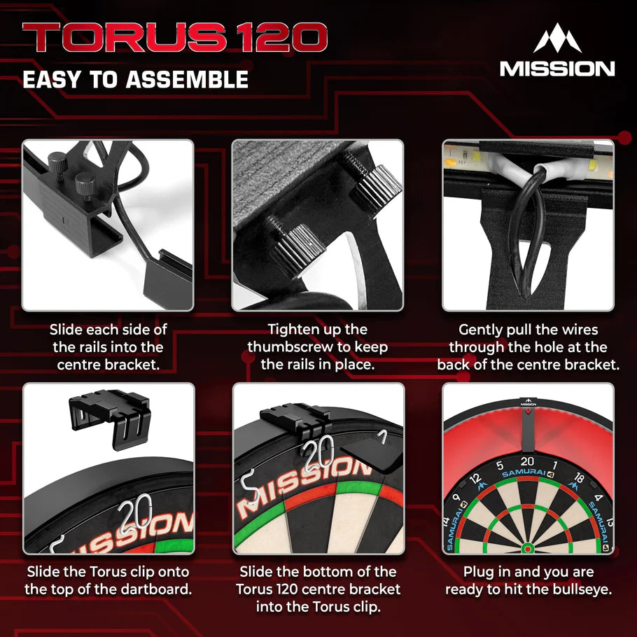 Torus 120 Dartboard Light | Mission