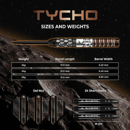Tycho Steel Tip Darts | Mission
