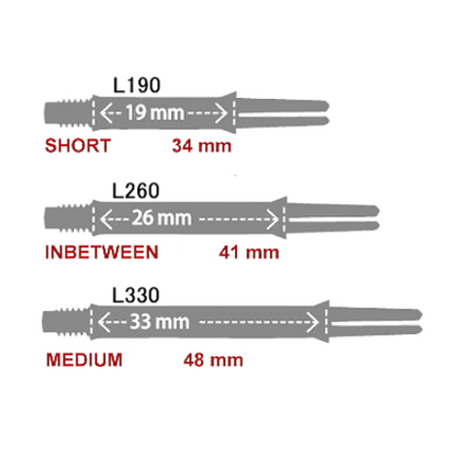 L-Shaft - Carbon - Straight Locked | L-Style