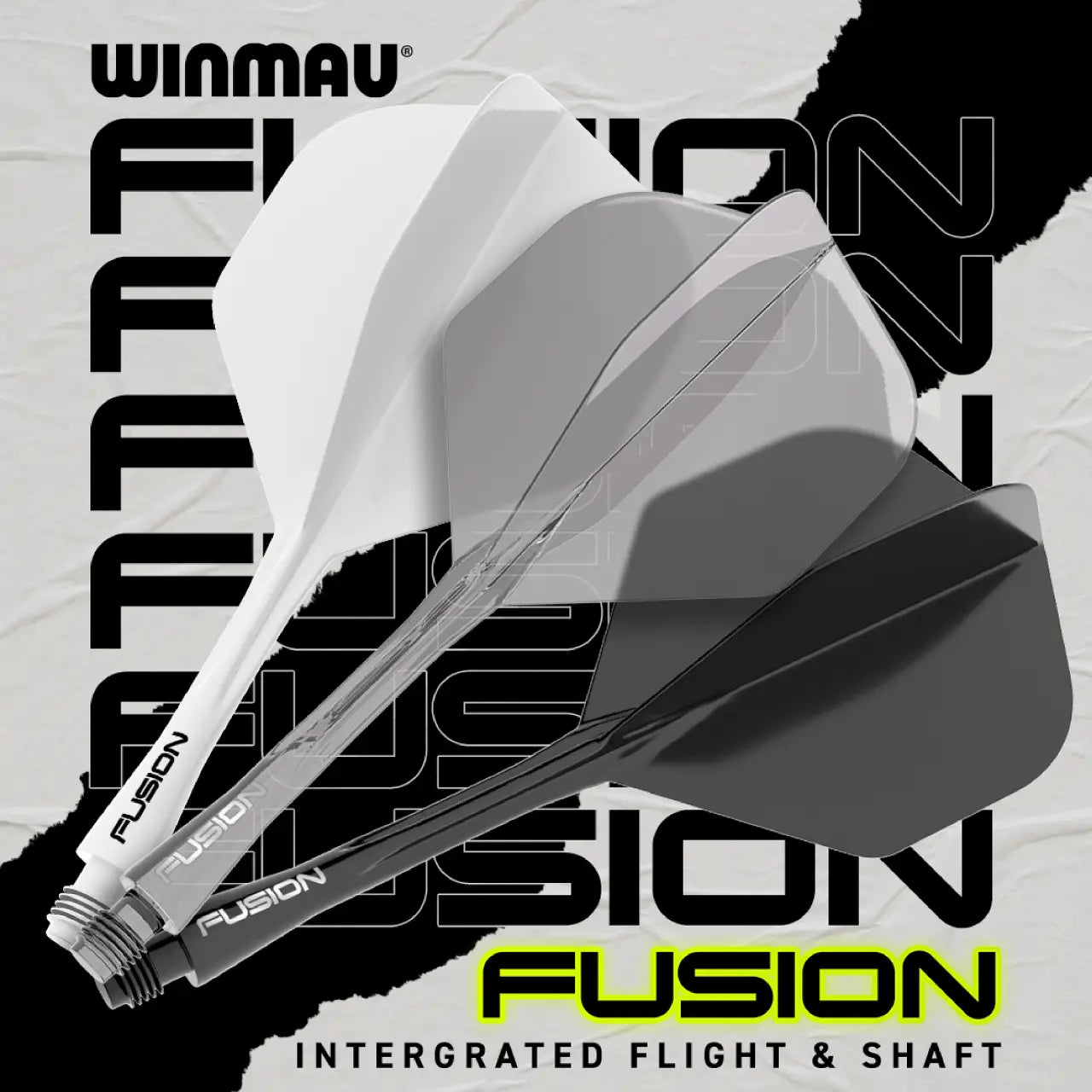 Fusion Integrated Flight & Shaft Grey | Winmau
