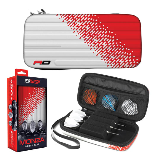 Monza Red & White Dart Case | Red Dragon