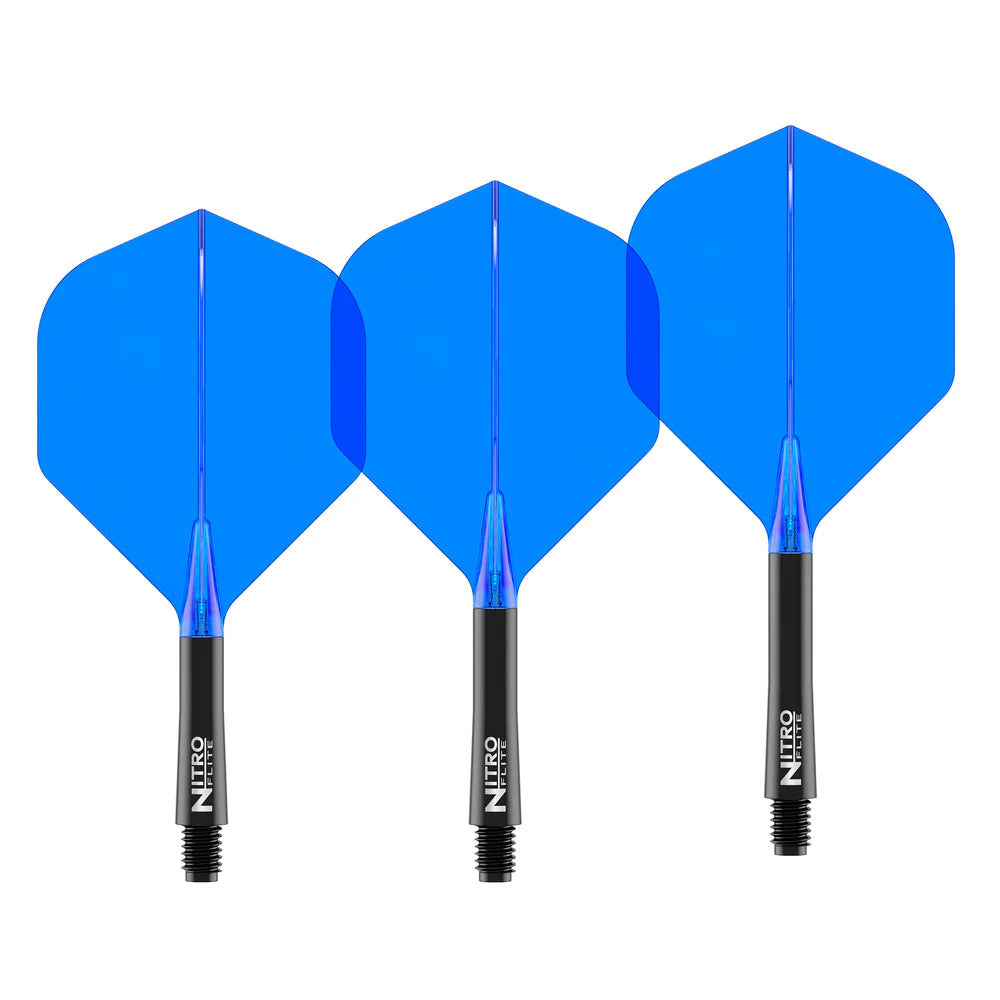 Nitro Flite Integrated Flight & Shaft - Black & Blue | Red Dragon