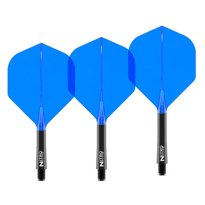 Nitro Flite Integrated Flight & Shaft - Black & Blue | Red Dragon
