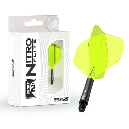 Nitro Flite Integrated Flight & Shaft - Black & Yellow | Red Dragon