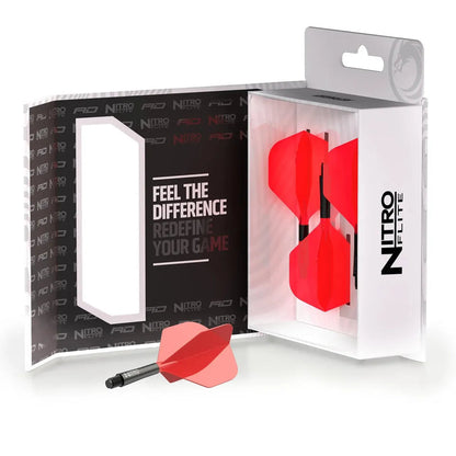 Nitro Flite Integrated Flight & Shaft Black & Red | Red Dragon