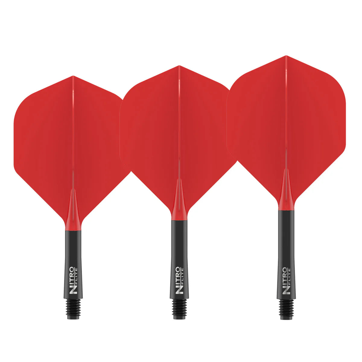 Nitro Flite Integrated Flight & Shaft Black & Red | Red Dragon