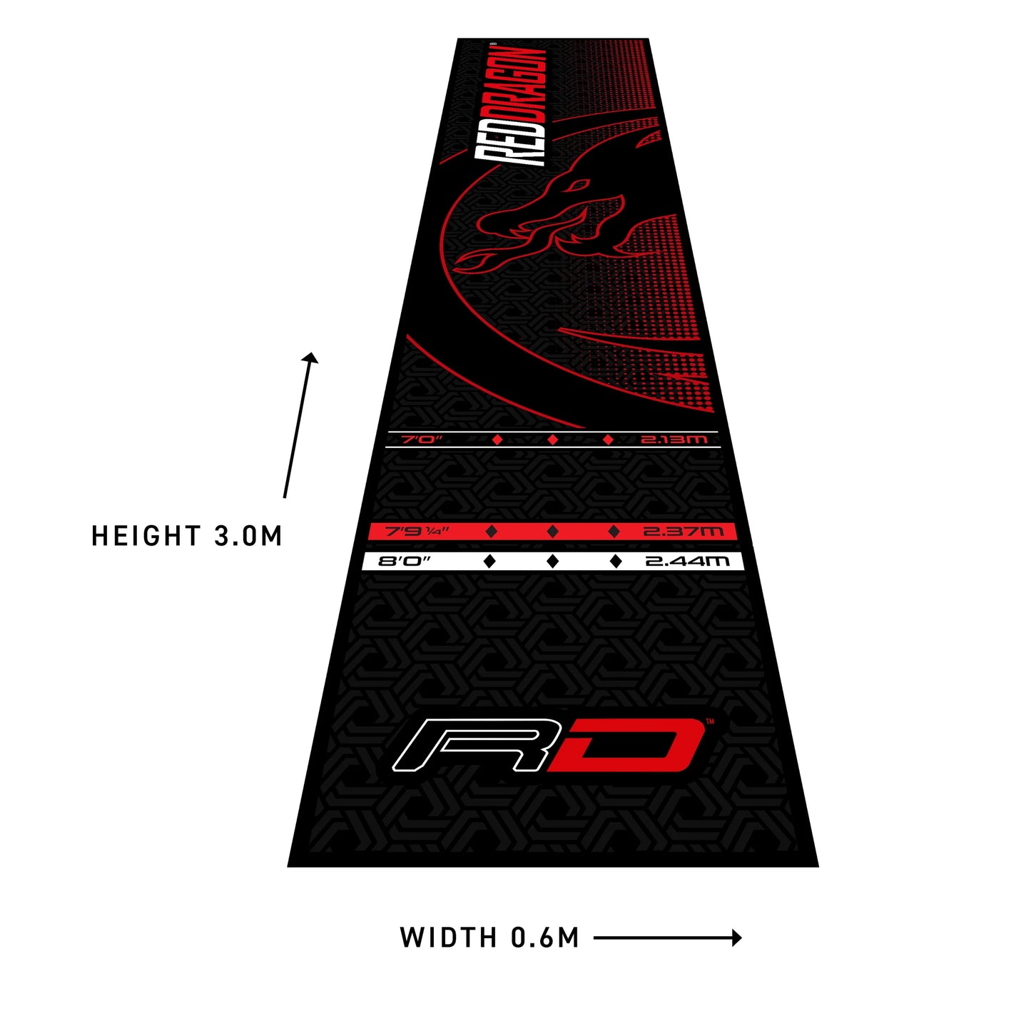 Soft Feel Dart Mat | Red Dragon