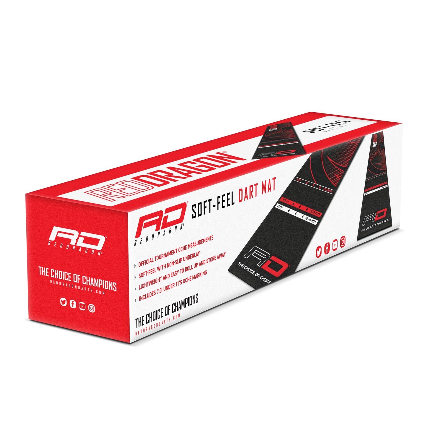 Soft Feel Dart Mat | Red Dragon