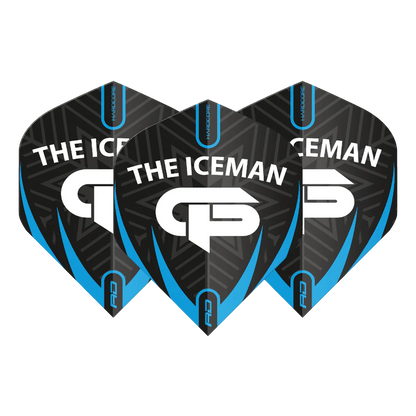 Gerwyn Price Black, White & Grey Logo Flights | Red Dragon