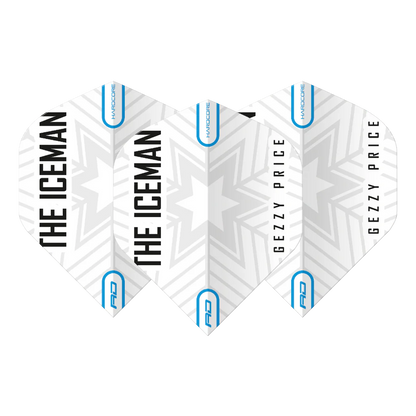Gerwyn Price White & Grey Snowflake Logo Flights | Red Dragon