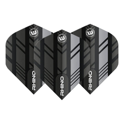 Black & Grey Rhino Standard Flights | Winmau