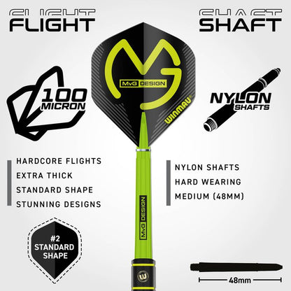 Michael Van Gerwyn Brass Signature Edition Steel Tip Darts | Winmau