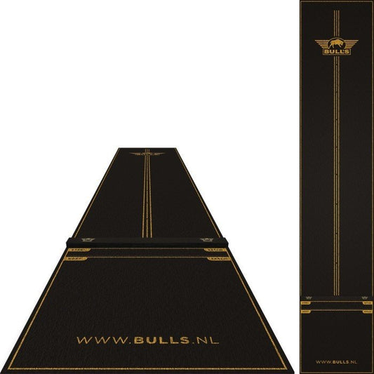 Advantage Black & Gold Dart Mat & Oche | Bulls NL