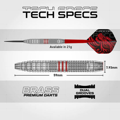 Jonny Clayton Brass Signature Edition Steel Tip Darts | Red Dragon