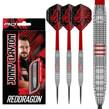 Jonny Clayton Brass Signature Edition Steel Tip Darts | Red Dragon