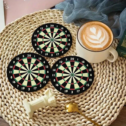 2 Pack Wooden Dartboard Coasters | Dart Nation