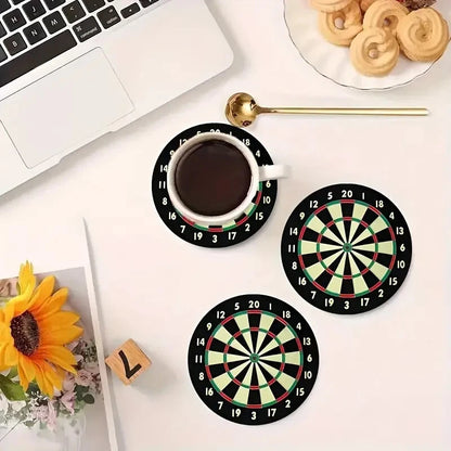2 Pack Wooden Dartboard Coasters | Dart Nation