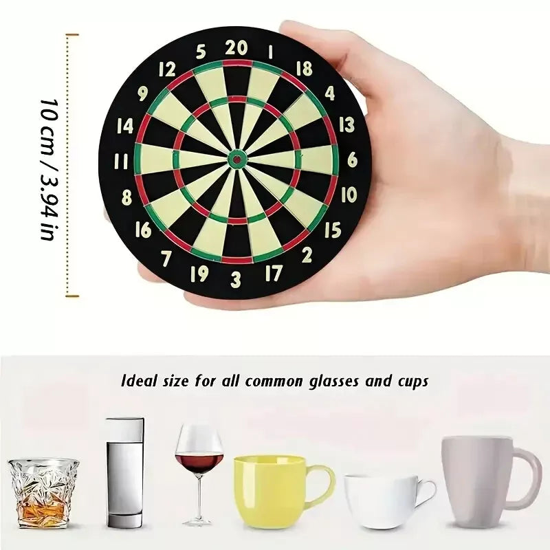 2 Pack Wooden Dartboard Coasters | Dart Nation