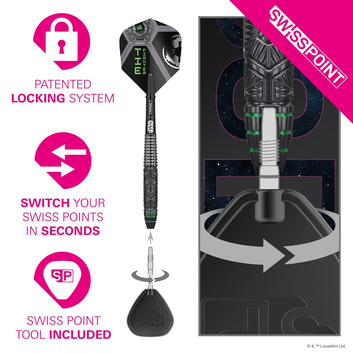 Star Wars Tie Fighter SP Steel Tip Darts | Target