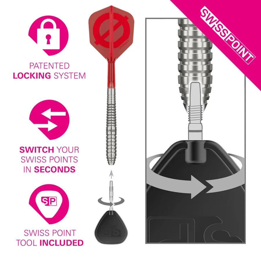 Group Ø 01 SP 50% Tungsten Steel Tip Darts | Target