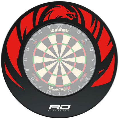 Dragon Design Dartboard Surround | Red Dragon